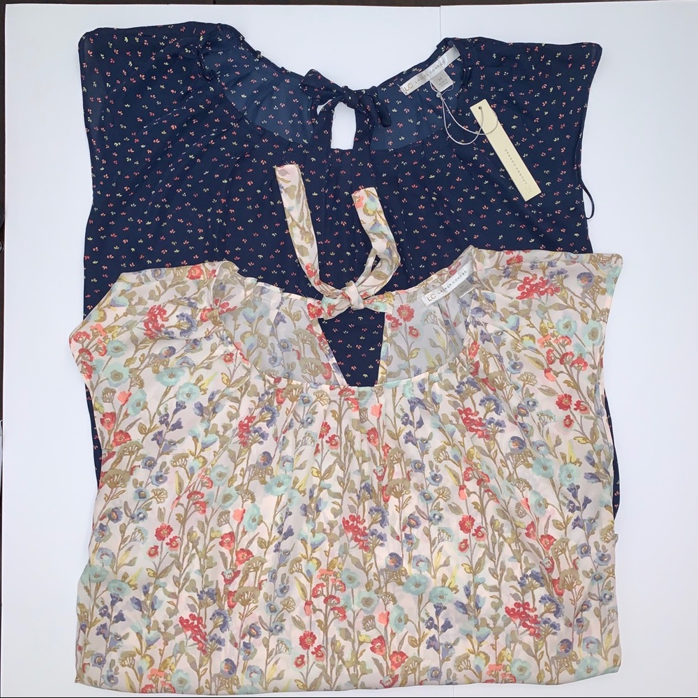 2 Lauren Conrad Sleeveless Tops - Size Medium